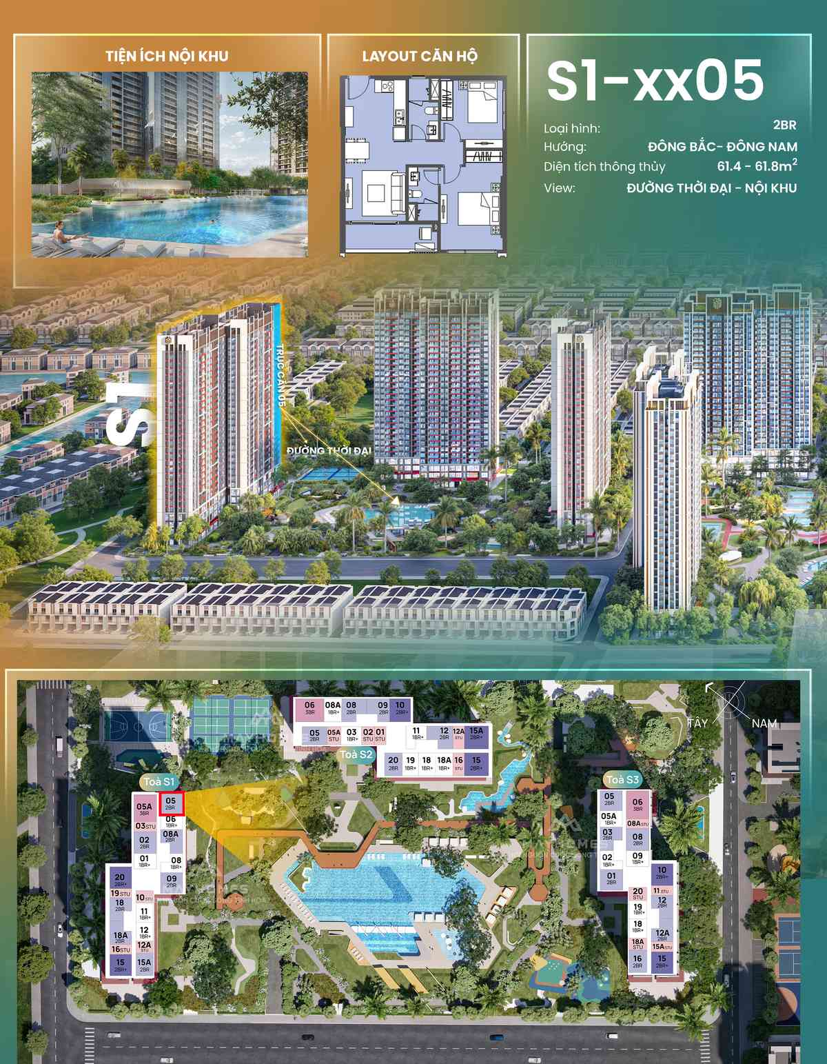 Chi tiết CH05 S1xx05 toà S1 The Spark Masteri Era Landmark Ocean Park 3