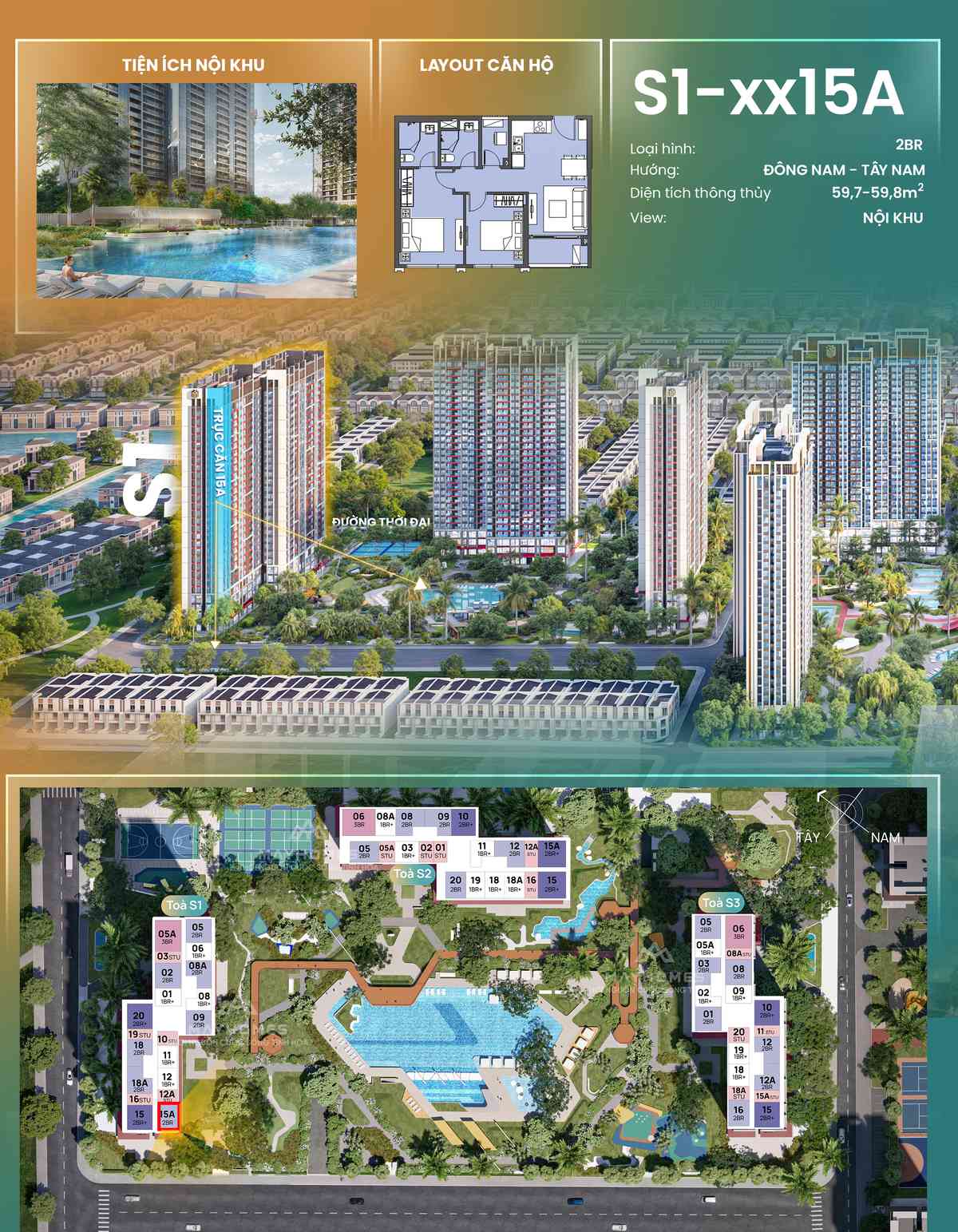 Chi tiết CH15A S1xx15A toà S1 The Spark Masteri Era Landmark Ocean Park 3