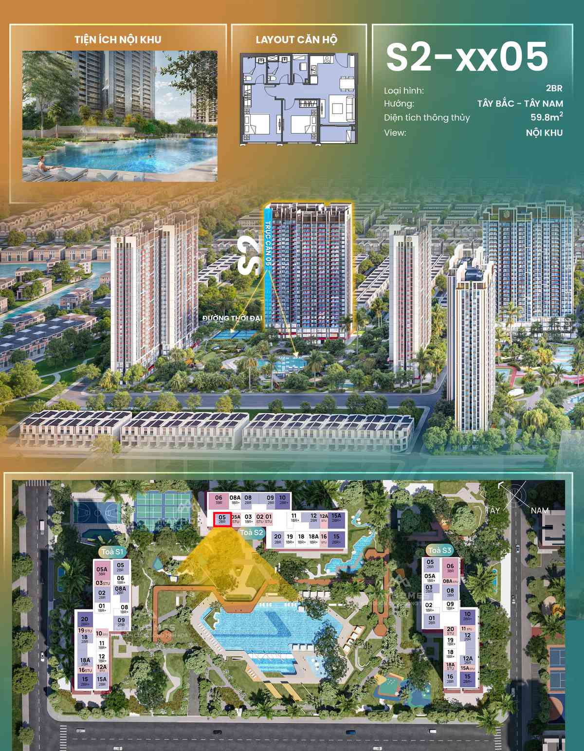 Chi tiết CH05 S2xx05 toà S2 The Spark Masteri Era Landmark Ocean Park 3