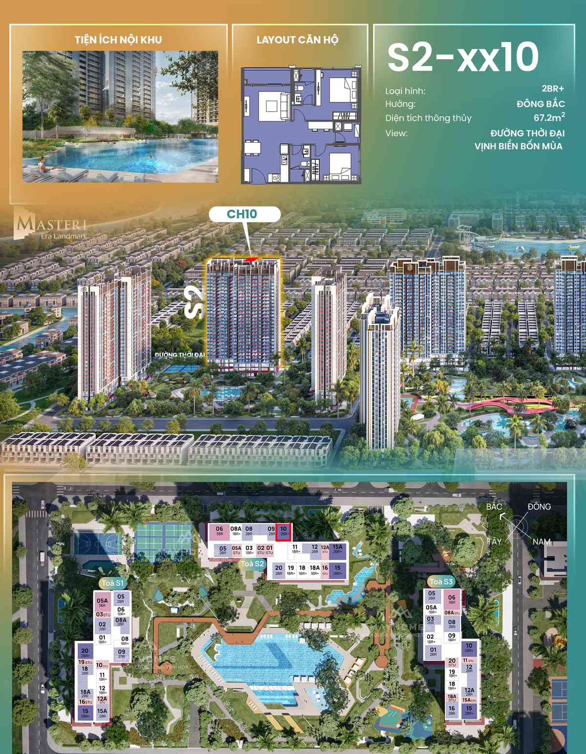 Chi tiết CH10 S2xx10 toà S2 The Spark Masteri Era Landmark Ocean Park 3