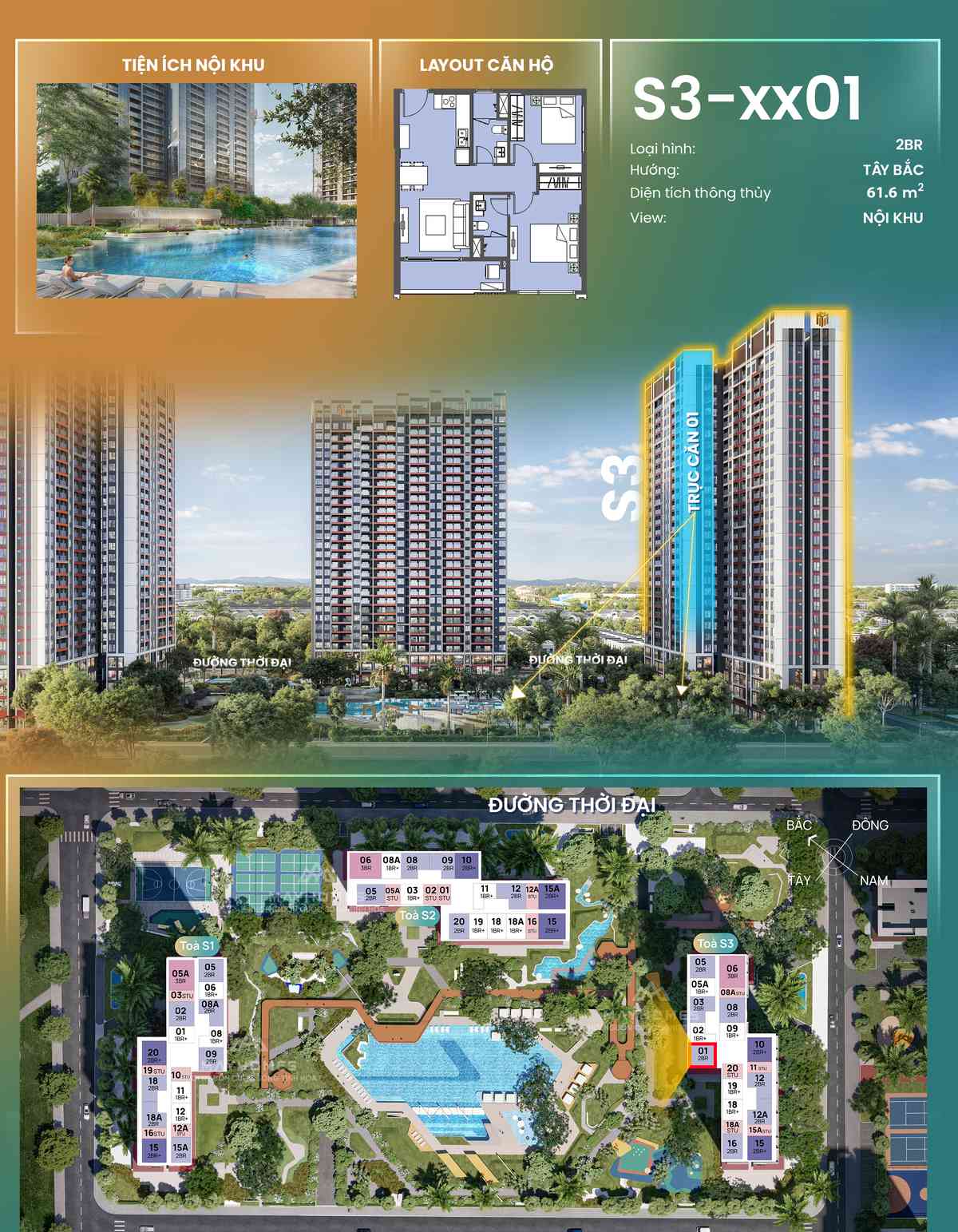 Chi tiết CH01 S3xx01 toà S3 The Spark Masteri Era Landmark Ocean Park 3