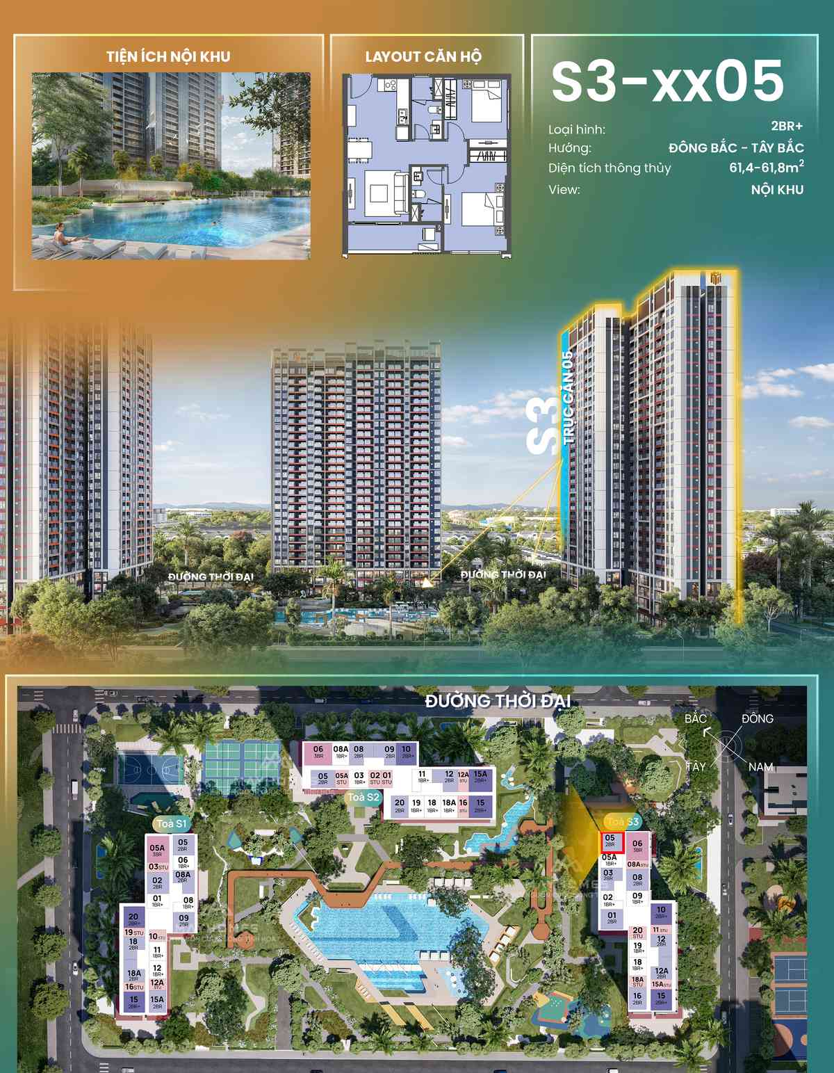 Chi tiết CH05 S3xx05 toà S3 The Spark Masteri Era Landmark Ocean Park 3