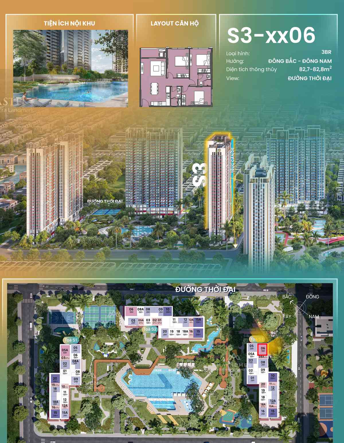 Chi tiết CH06 S3xx06 toà S3 The Spark Masteri Era Landmark Ocean Park 3