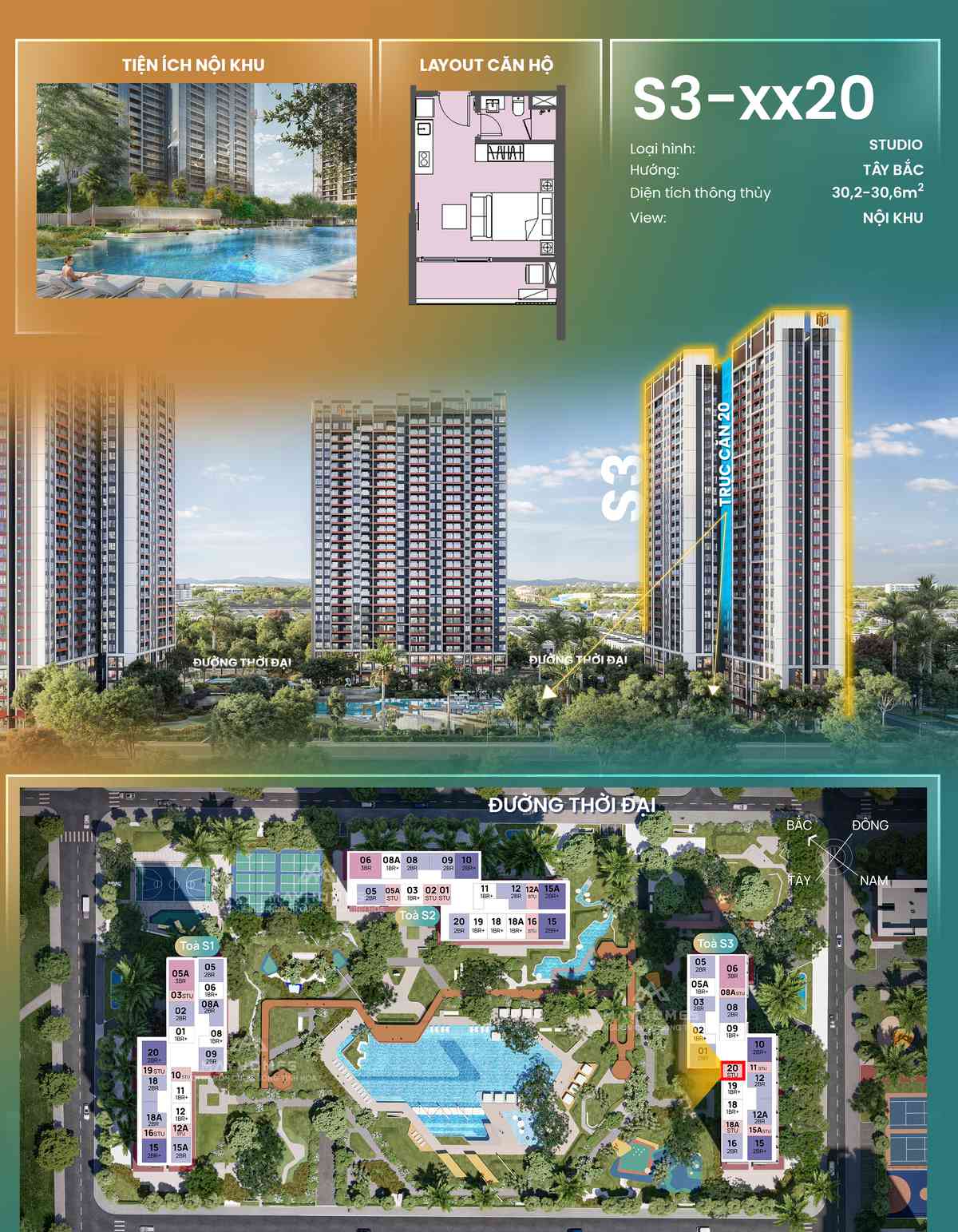 Chi tiết CH20 S3xx20 toà S3 The Spark Masteri Era Landmark Ocean Park 3