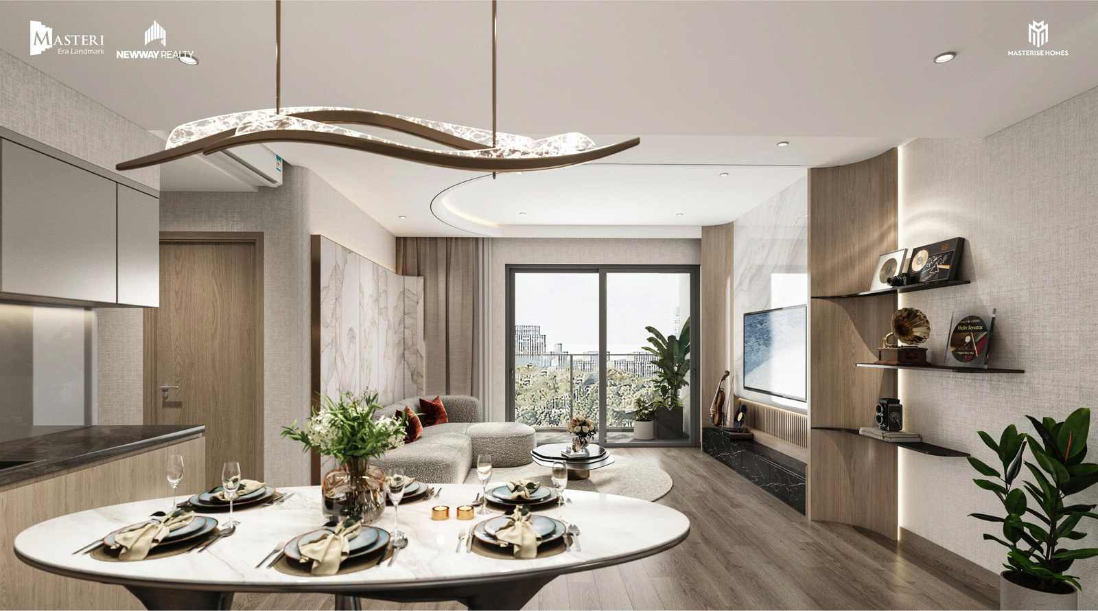 Bên trong căn hộ Masteri Era LandMark OCean Park 3